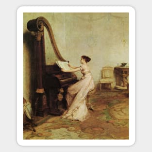 Music When Soft Voices Die, Vibrates In The Memory by William Quiller Orchardson Magnet